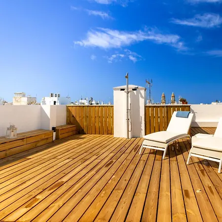Cadizz - Atico Del Buho Surenyo - Terraza 100m2 Privada * カディス